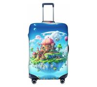 SKGOHLH The Magical Castle Washable Luggage Cover - Fashionable Luggage Protection Cover, Suitable for Boxes Between 18-32 inchesM