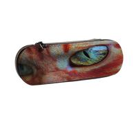 SKGOHLH The Mysterious cat Leather Multi Slot Pen Storage Case