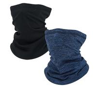 SKHAOVS 2 PCS Unisex Neck Warmer,Winter Windproof Neck Gaiter Snood,Ski Mask,Multifunctional Bandana Face Cover,Neck Warmer Gaiter Winter for Outdoor Running Hiking (Navy Blue Black)