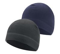 SKHAOVS 2 Pieces Winter Thermal Running Hat, Beanie Hat, Winter Hat, Warm Windproof Cap, Soft Velvet Beanie Hat,Outdoor Cycling Hats for Women Men