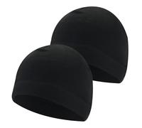 SKHAOVS 2 Pieces Winter Thermal Running Hat, Beanie Hat, Winter Running Hat, Soft Velvet Beanie Hat, Winter Warm Windproof Cap, Slouch Beanie Hat,Outdoor Cycling Running Hats for Women Men