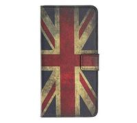 Skhawen iPhone 12 Case, iPhone 12 Pro Case, Flip PU Leather Protective Premium Wallet Card Slots Notebook Cover with Magnetic Closure Built-in Stand for iPhone 12/12 Pro, Union Jack
