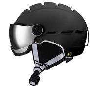 Ski and Snowboarding Helmet, Integrated UV Visor, Push Button Ventilation, High Impact Protection, Lightweight, Ear Pads, Click to Adjust Size, Men, Women and Kids. (Black, XL)