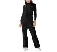 Ski Bib Suit for Women UK Salopettes Waterproof Jumpsuits Trousers Winter Snowboard Pants Ladies Jumpsuit Thermal Snowsuit Dungarees with Pockets Sleeveless Adjustable Strap Snow Outdoor Overalls