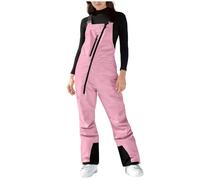 Ski Bib Suit for Women UK Salopettes Waterproof Jumpsuits Trousers Winter Snowboard Pants Ladies Jumpsuit Thermal Snowsuit Dungarees with Pockets Sleeveless Adjustable Strap Snow Outdoor Overalls