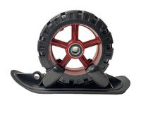 Ski Board Sled, 2 in 1 Snow Scooter Strollers Wheel Ski Sled, Glider Snowboards for Cycling Bicycle Jogging Sports Outdoor Paths Backyard Camping Park Camping Carts