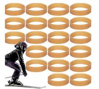 Ski Brake Retainer - 20 Pack Rubber Ski Gear Safety Straps, Durable Snowboard Binding Brake Holders, Compact Skii Tuning Accessory Kit | Lightweight Outdoor Sports Equipment For Skiing Snowboarding