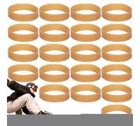 Ski Brake Retainers, 20 x Elastic Rubber Straps, Snowboard Binding Holders for Tuning Kits, Flexible Ski Accessory Set Winter Safety Stability and Maintenance, Outdoor Gear Skiers Riders