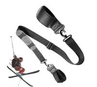 Ski Carrier Strap - Portable Anti-Slip Adjustable Straps | Ski Pole Clips,for Skiing Snowboarding Cross Country Mountain Travel Trip Transport Hiking Outdoor Activity Winter Sports Snow Sports Skier