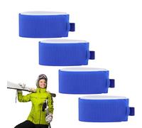 Ski Carrier Straps - Fastener Transporting, 5x48cm Dimension Snowboard Wrap, Winter Mountain Equipment Binding Sling, Black Nylon Woven Gear Mount Tie | Board Holder For Athletes & Novices