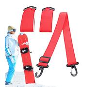 Ski Carry Strap - Adjustable Shoulder Strap for Fixed Bindings - Use Belt - For Ski Poles Men Women Climbing Snowshoes Snowboard Boots