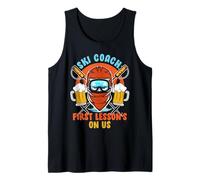 SKI Coach First LESSON'S ON US Funny Ski Instructor Tank Top