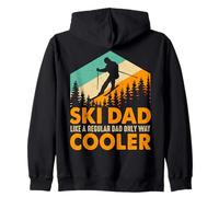 Ski Dad Like A Regular Dad Only Way Cooler Funny Skiing Zip Hoodie