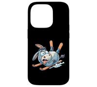 Ski Donkey Wipeout Funny Alpine Winter Crash Humor Case for iPhone 14 Pro
