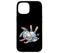 Ski Donkey Wipeout Funny Alpine Winter Crash Humor Case for iPhone 15