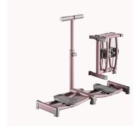 Ski Exercise Machine for Home, Portable Pedal Exerciser Leg Trainer with Handle, Pelvic Floor & Thigh Hip Workout Equipment for Women & Postpartum Recovery, Low-Impact Cardio Trainer(Pink)
