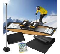 Ski Exercise Machine Ski Machines For Home Gym,Fun Cardio Fitness Equipment For Home Full Body Workout, Boosting Endurance Supports Up To 330 Lbs For Home Full Body Workout 3D Cross Trainer