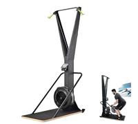 Ski Exercise Machine, Wind Resistance Ski Machine with Display Monitor and Djustable Resistance, Large Ski Machine, Ski Machines Exercise Equipment for Strength Training and Cardio