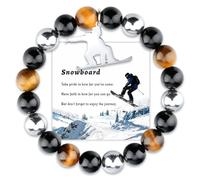 Ski Gifts for Women & Men Snowboarding Gifts Bracelets Ski Accessories for Skier Lovers Cool Unique Birthday Graduation Christmas Stocking Stuffers for Teens Skiers Friends Sisters Daughters Skiing