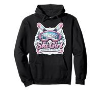 Ski Girl Catch Me If You Can Skier Woman Skiing Lover Cute Pullover Hoodie