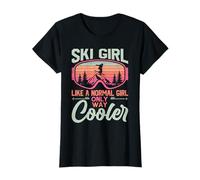 Ski Girl Like a Normal Girl Only Way Cooler Funny Skiing T-Shirt