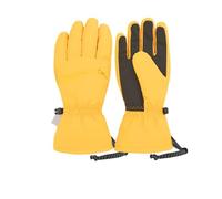 Ski Gloves, Unisex Thick, Waterproof, Warm Ski Gloves, Mountaineering, Cycling, Snowboarding, Skiing, Five Finger Design, Sunrise Yellow, Size