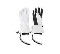 Ski Gloves, Unisex Thickened Waterproof Warm Ski Gloves for Outdoor Activities such as Mountaineering, Cycling, Snowboarding, Skiing - Five Finger Design - Ivory White - XL
