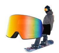 Ski Goggles - 7.28inc Double Layer Anti Fog Snow Goggles, Windproof Protective Eyewear, Comfortable Winter Sports Gear | Children Youth Boys Girls Men Skiing Snowboarding Skating Outdoor Cold Weather