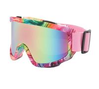 Ski Goggles Anti-Fog Ski Goggles Motorcycle Goggles Winter Snowboard Skiing Glasses Outdoor Sport Windproof Ski Mask(ZZ-Pink)