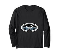 Ski Goggles Mountain Winter Landscape Long Sleeve T-Shirt