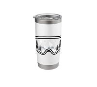 Ski Goggles Mountain Winter Landscape Stainless Steel Insulated Tumbler