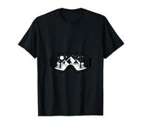 Ski Goggles Mountain Winter Landscape T-Shirt