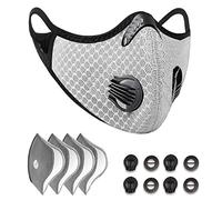 Ski Half Face Mask - Wind/Dust/Cold-Proof Anti-Pollution Breathing Mask With Filter for Outdoor Sports, Motorcycle, Bicycle Cycling (B)