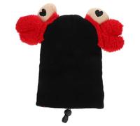 Ski Helmet Cover Cartoon Helmet Protective Cover for Skiing | Yarn Construction, Portable and Easy to Carry, Decorative Crab-head Design for Winter Sports Use