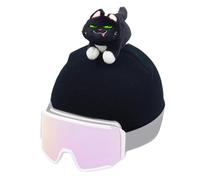 Ski Helmet Cover, Cute Washable Helmet Cover with Cat Design - HEAD Guard Helmet Hot Capy Shield Shield Ski Topper - Cold Weather Accessories, Sport Supplies for T, Single Attribute, Se référer