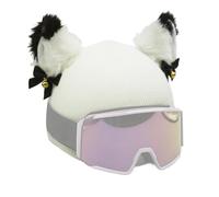 Ski Helmet Cover - Portable Cat Hood Decoration, Strong Stretchable Washable Fabric, Reliable Lightweight Design Fun Safety Enhancing | Accessory for Skating Biking Headpiece Look Keeping Clean
