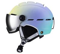 Ski Helmet with Ski Goggles, Light Weight Snowboard Helmet and 2-in-1 Visor Detachable Goggles Set, Snow Sport Helmets for Men Women(D dreamy purple,M(55-58CM))