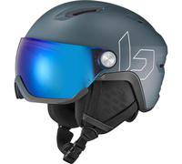 Ski helmet with visor BOLLE V-ATMOS (Prussian Blue Matte - Photochromic Blue Cat 1 to 3) Unisex