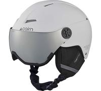 Ski helmet with visor Cairn Android Visor (MAT WHITE GRAY)