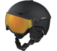Cairn - Helmet with visor and Recco® reflector - Rise II Photochromic Mat Black for Women - Size 58-61 cm Black 58-61 cm
