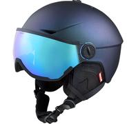 Cairn - Helmet with visor and Recco® reflector - Rise II Photochromic Mat Cameleon for Women - Size 54-56 cm - Navy Navy 54-56 cm