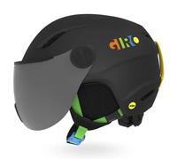 Ski helmet with visor Giro Ski BUZZ MIPS MAT (BLK/PARTY BLOKS) Child