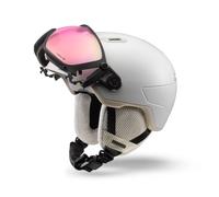 Ski helmet with visor Julbo Globe Evo (Beige- REACTIV 1-3 High Contrast)