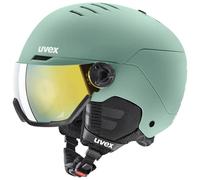Ski helmet with visor Uvex WANTED VISOR (OXID GREEN MATT) Unisex