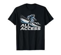 Ski Instructor Lift Pass Mountain Winter Season Ticket T-Shirt