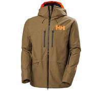 Helly Hansen Garibaldi 2.0 RECCO Hooded Jacket Ski Free green rod orange - XL