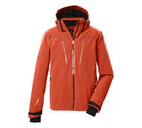 Killtec KSW 50 MN Men's Ski Jacket with Zip-Off Hood, Snow Guard and Underarm Ventilation, Dark Orange, M, 43441-000