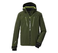 Killtec KSW 50 MN Men's Ski Jacket/Functional Jacket with Zip-Off Hood, Snow Guard and Underarm Ventilation, Forest Green, 3XL, 43441-000