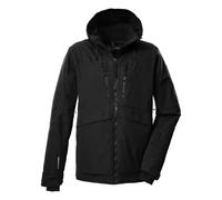 Killtec KSW 55 MN Ski Jacket Men's Functional Jacket with Hood, Snow Guard and Underarm Ventilation, Black, XL, 43439-000