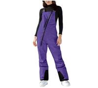Ski Jacket Womens Plus Size Ski Pants Womens Waterproof Thermal Windproof Snow Trousers Thermal Pocket Detachable Braces Jumpsuits Gifts Overalls Snowboard Insulated Essentials Jackets for Women Uk